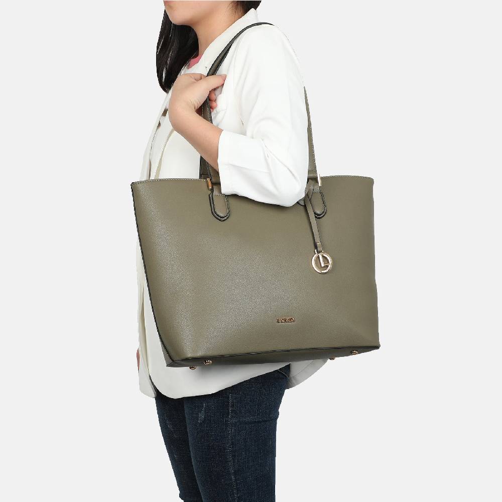 L. Credi Filippa Shopper khaki Riesige Rabatte