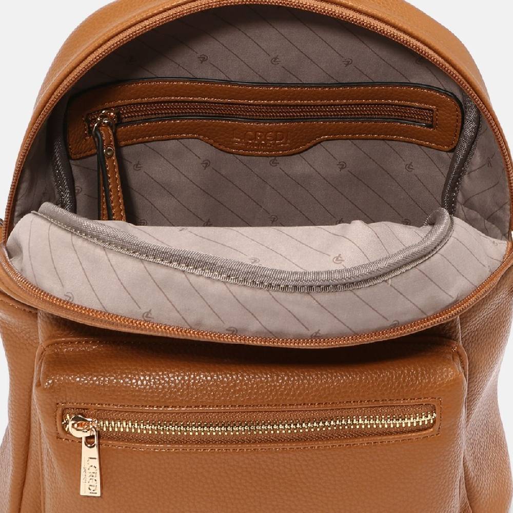 L. Credi Budapest Rucksack cognac 50% Rabatt für begrenzte Zeit