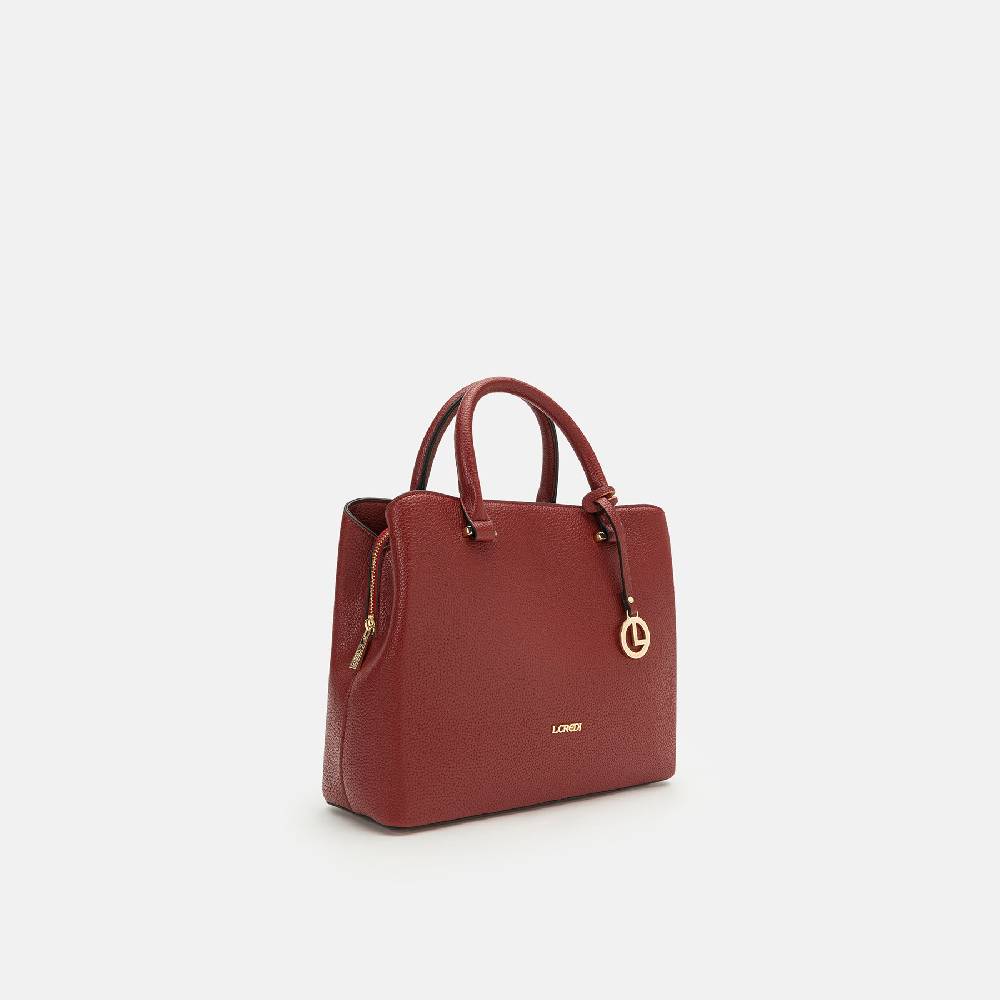 L. Credi Maxima Henkeltasche rot Schlussverkauf