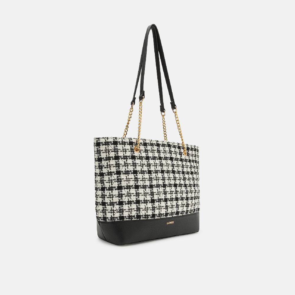 L. Credi Naissa Shopper schwarz / offwhite Cyber Monday