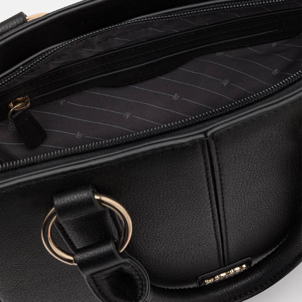 L. Credi Nadja Henkeltasche schwarz Online Outlet