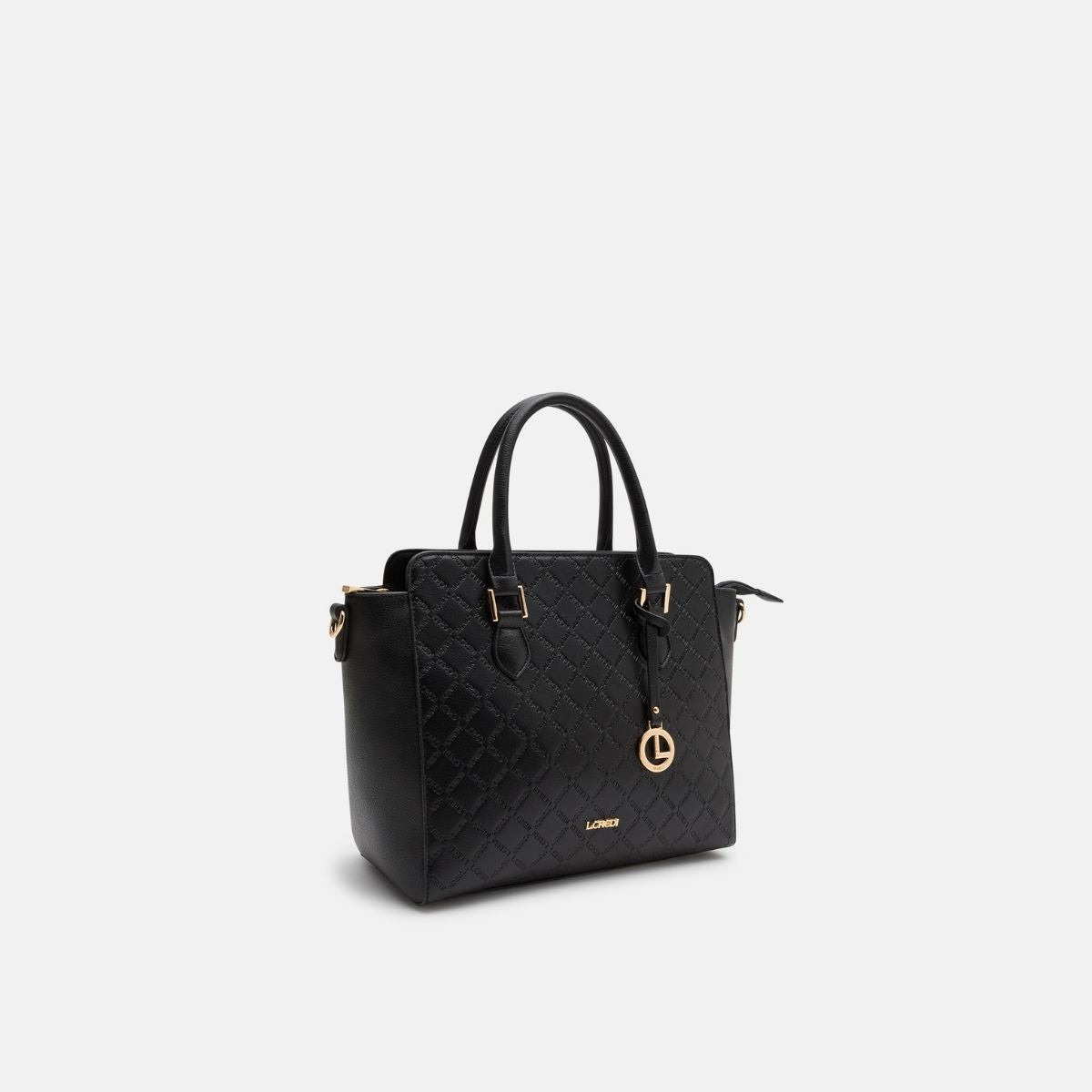 L. Credi Filiberta Henkeltasche schwarz Sonderangebot der Fabrik