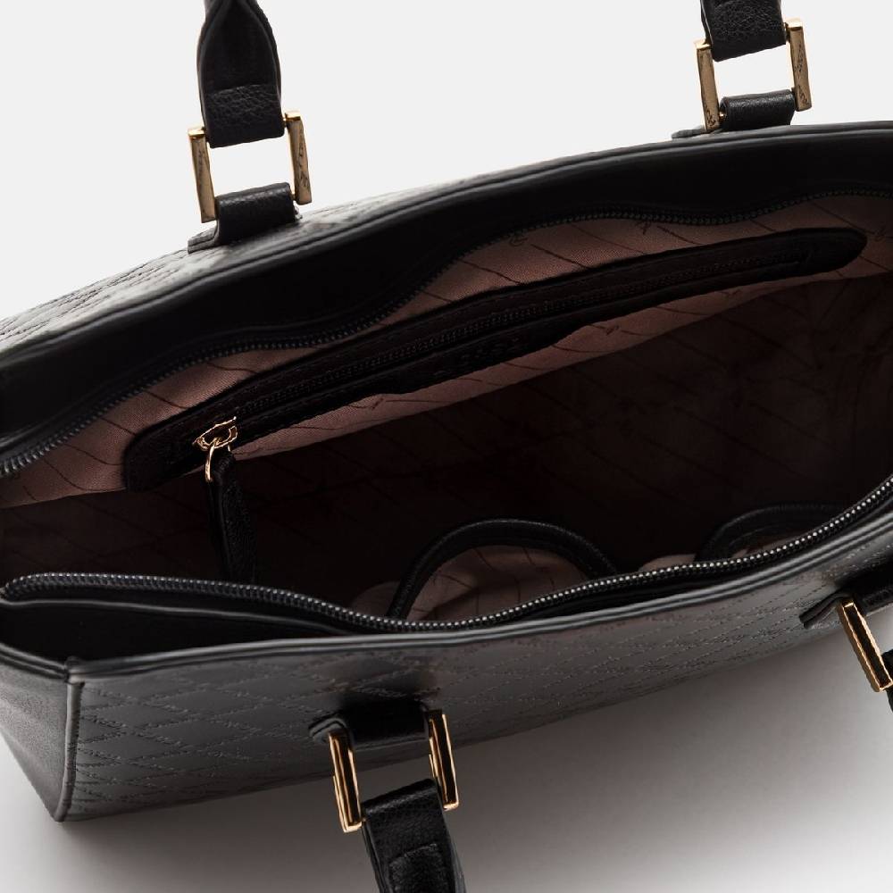 L. Credi Filiberta Henkeltasche schwarz Sonderangebot der Fabrik