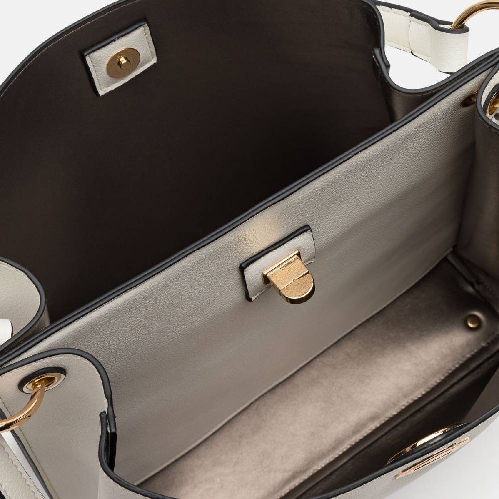 L. Credi Filippa Hobo weiss Kostenloser Versand international