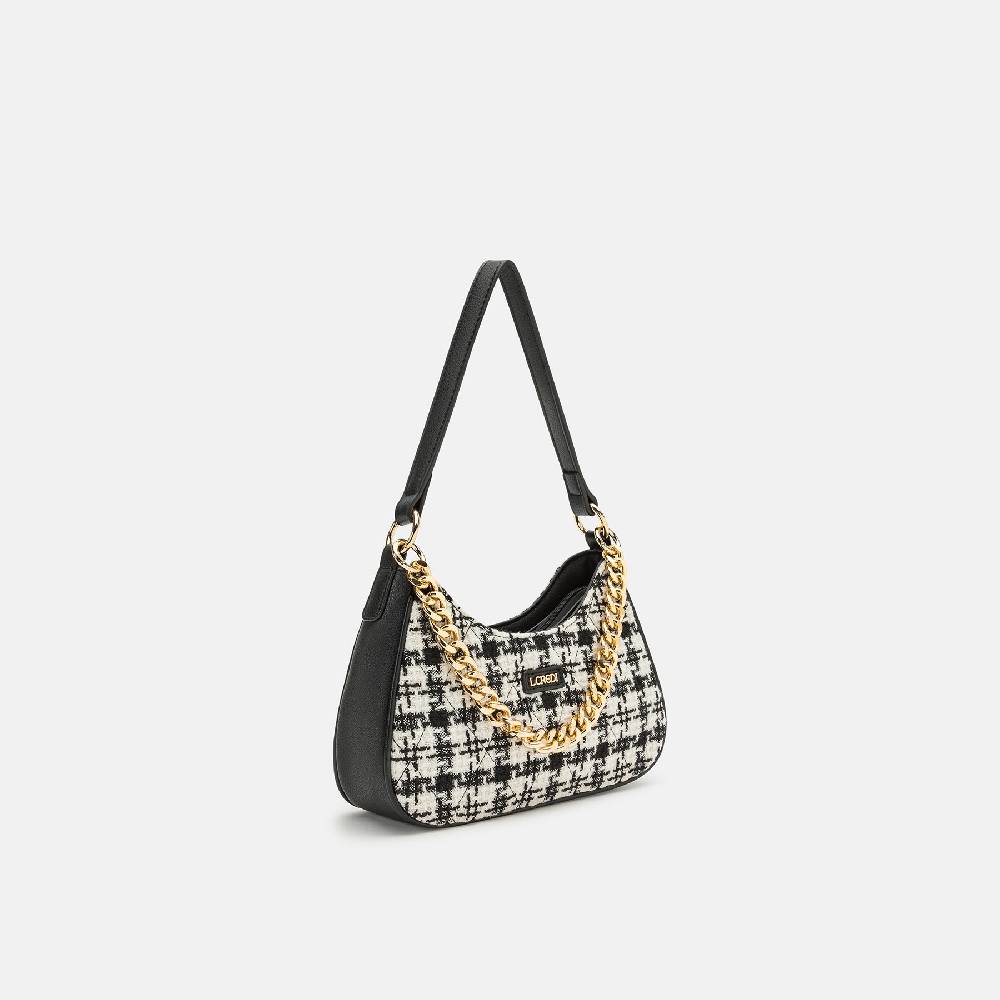 L. Credi Naissa Hobo schwarz / offwhite Online