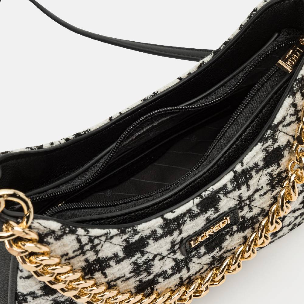 L. Credi Naissa Hobo schwarz / offwhite Online