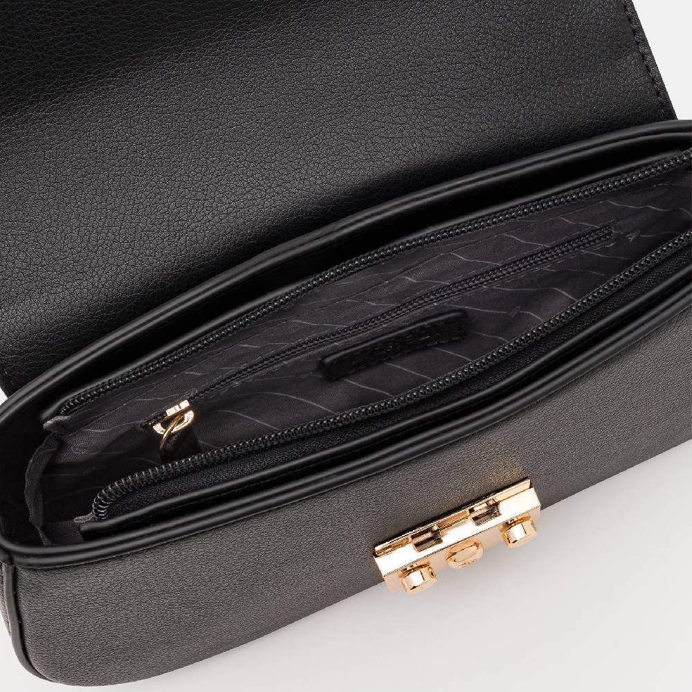L. Credi Nika Umhängetasche schwarz im Angebot