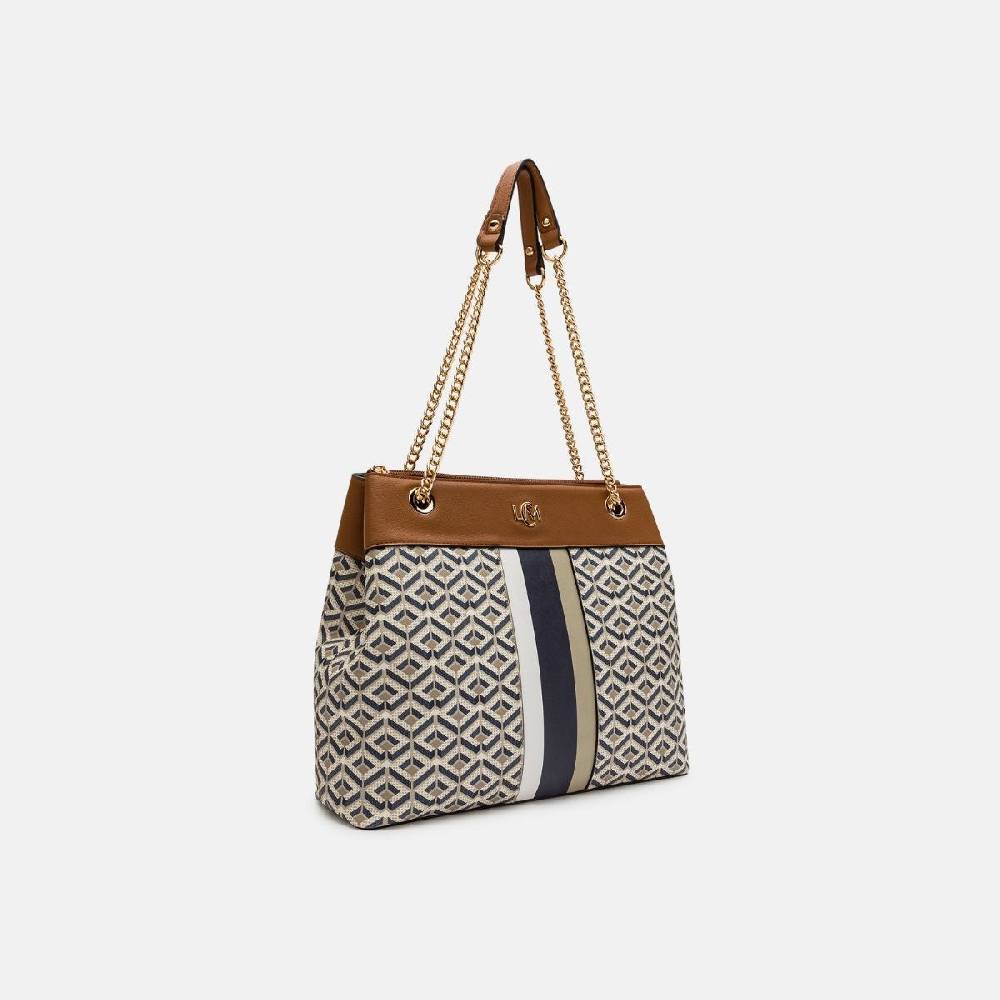 L. Credi Melina Hobo beige multi Begrenzte Freigabe