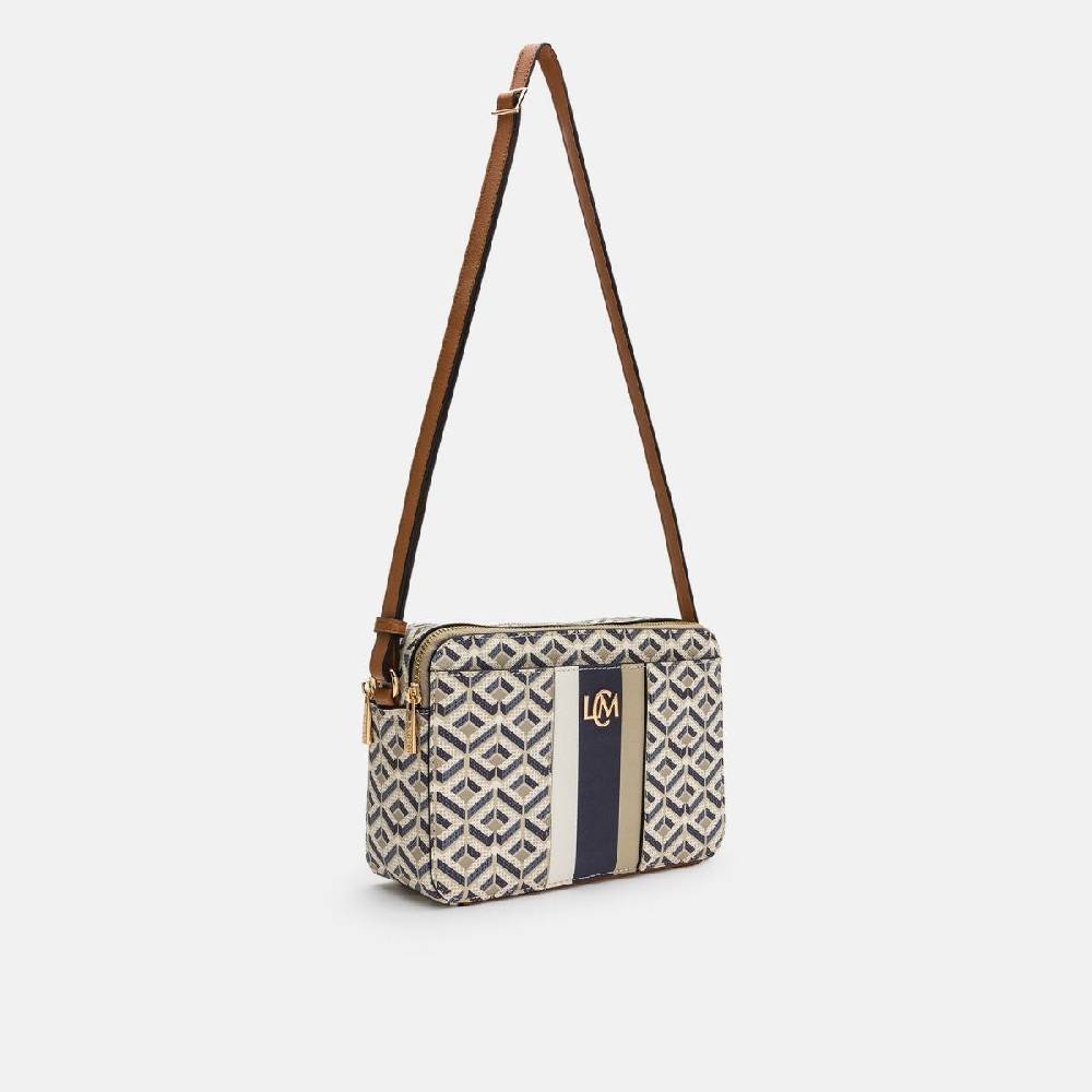 L. Credi Melina Umhängetasche beige multi 50% Rabatt mit kostenlosem Versand