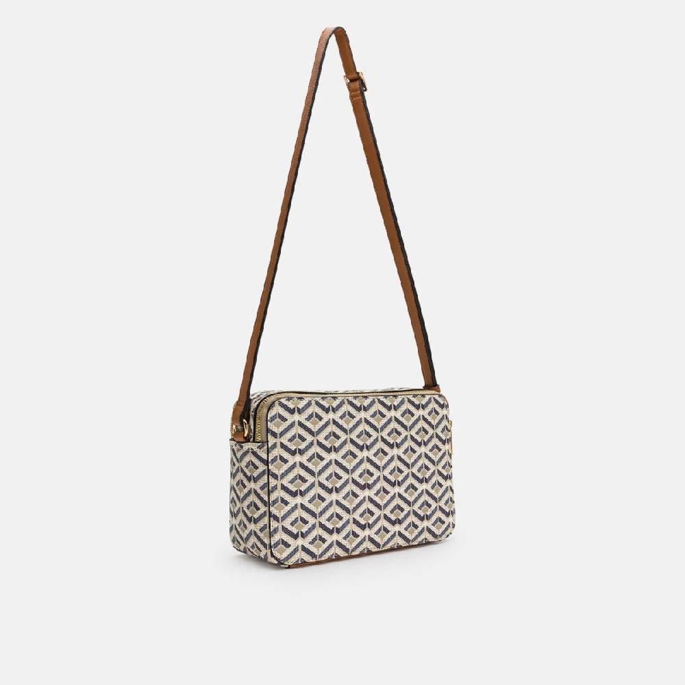 L. Credi Melina Umhängetasche beige multi 50% Rabatt mit kostenlosem Versand
