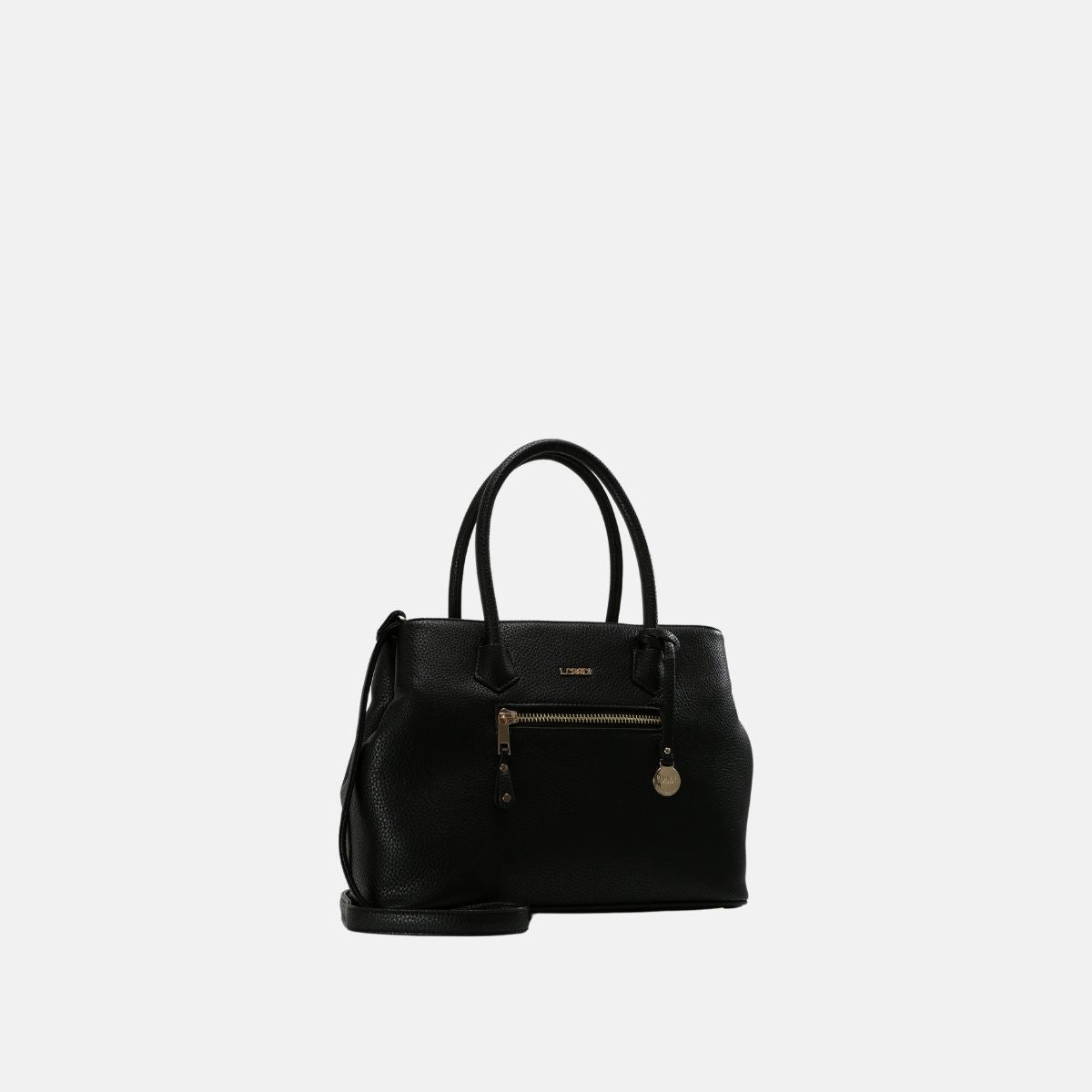L. Credi Maxima Henkeltasche schwarz zollfrei