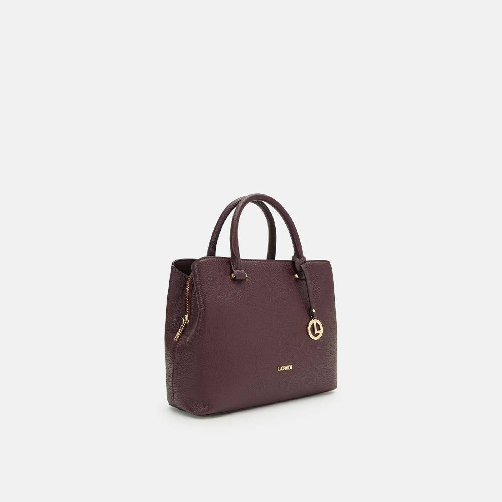 L. Credi Maxima Henkeltasche dark plum Hotsell