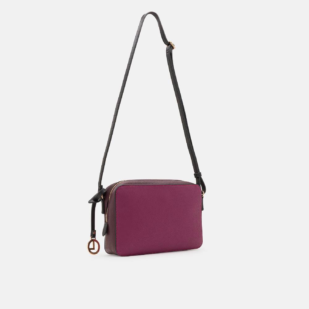 L. Credi Nora Umhängetasche plum im Angebot