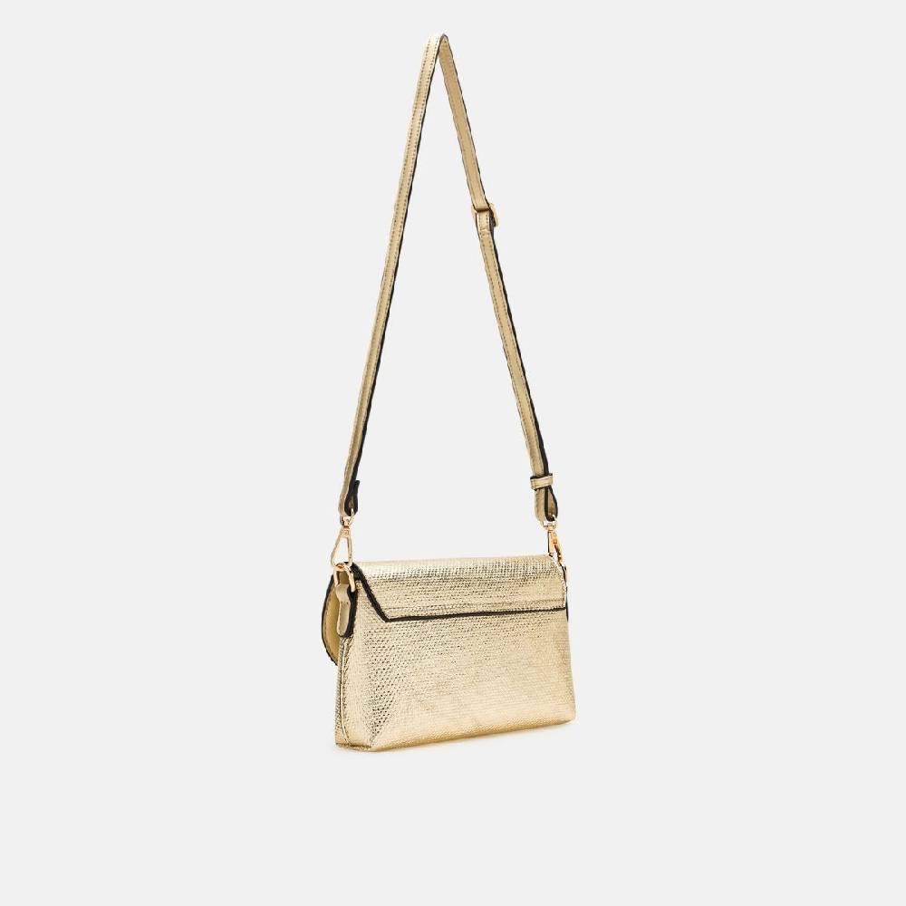 L. Credi Nadine Clutch gold Online Shopping