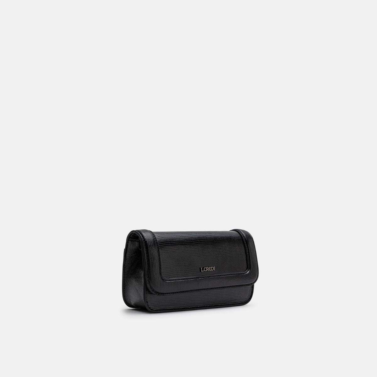 L. Credi Naimi Clutch schwarz Exklusivangebot
