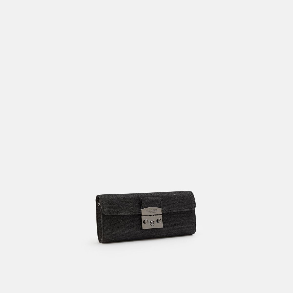 L. Credi Nadi Clutch schwarz Preisnachlass