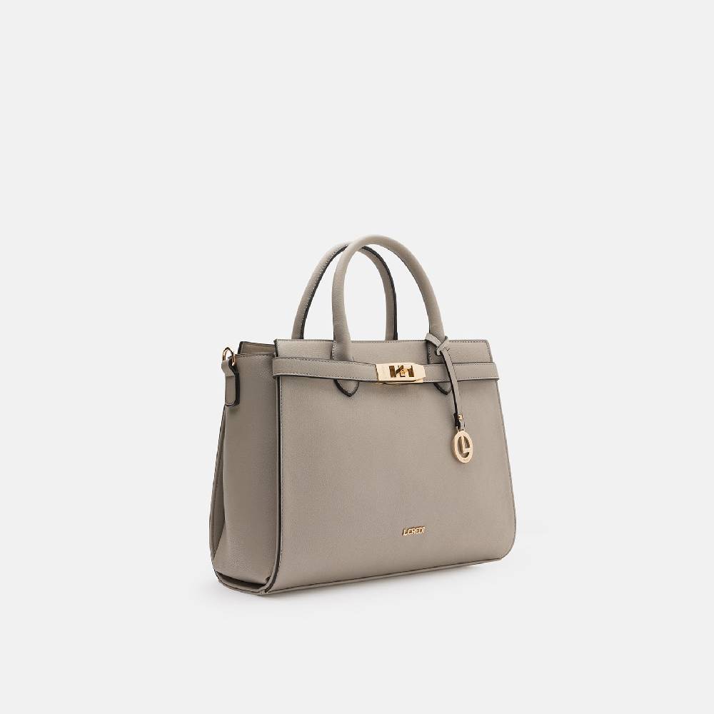 L. Credi Konstanze Henkeltasche stone Zeitlich begrenztes Angebot