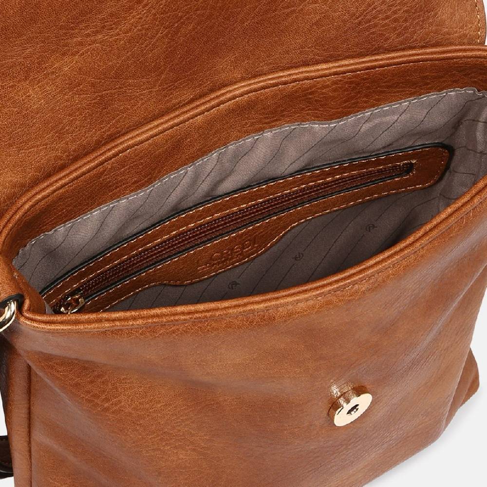 L. Credi Jana Umhängtasche cognac Tiefpreis