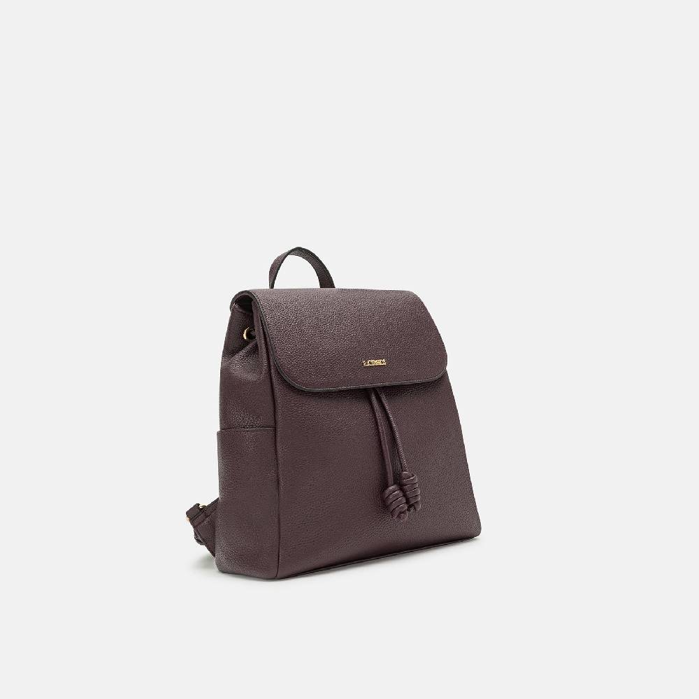 L. Credi Nalina Rucksack dark plum Bis zu 60% Rabatt