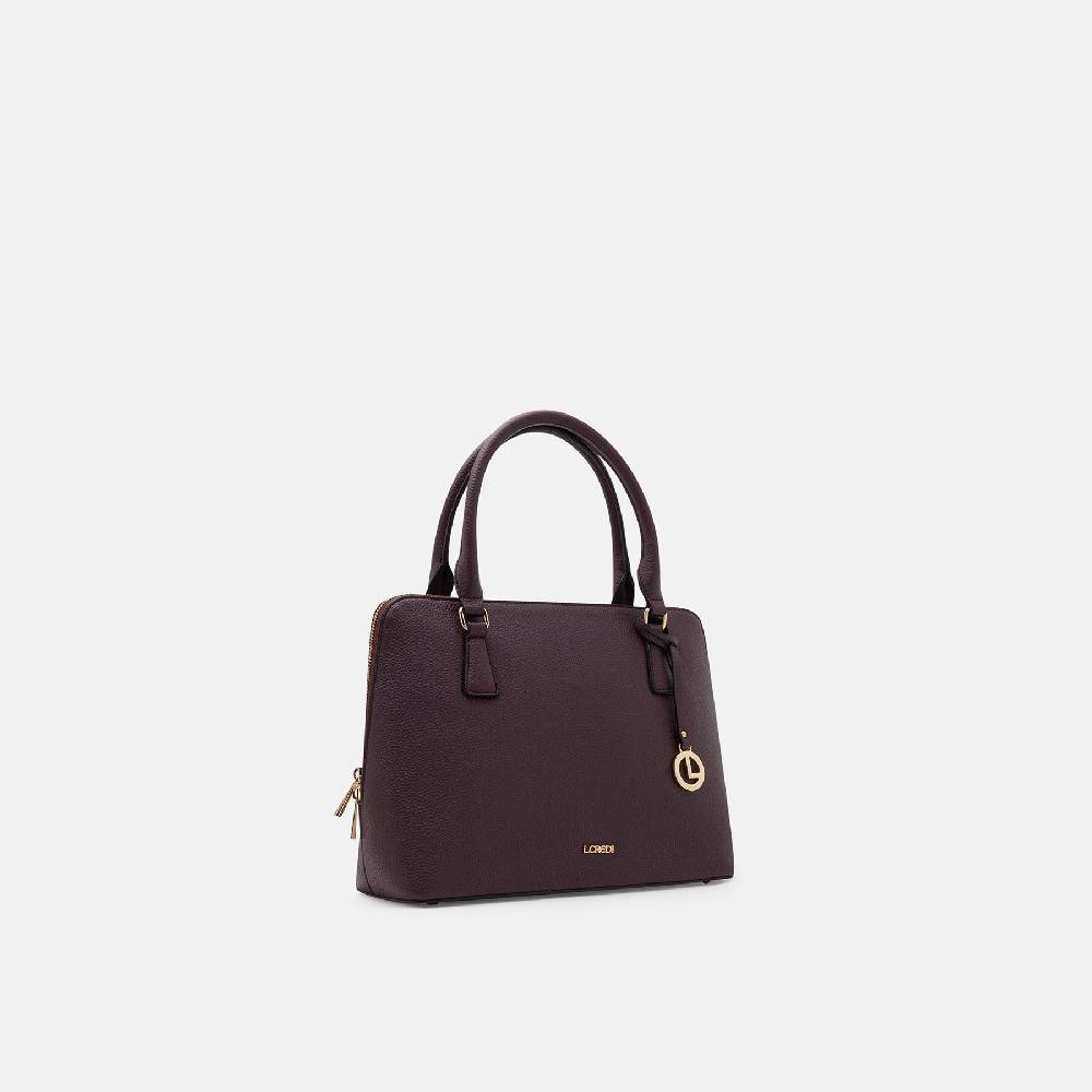 L. Credi Ninelle Henkeltasche dark plum Discount Store für neue Produkte