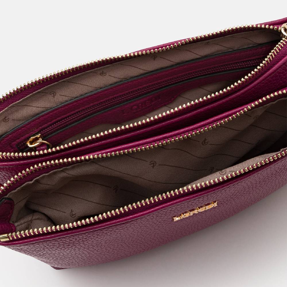 L. Credi Ella Umhängetasche plum 50% Rabatt mit kostenlosem Versand