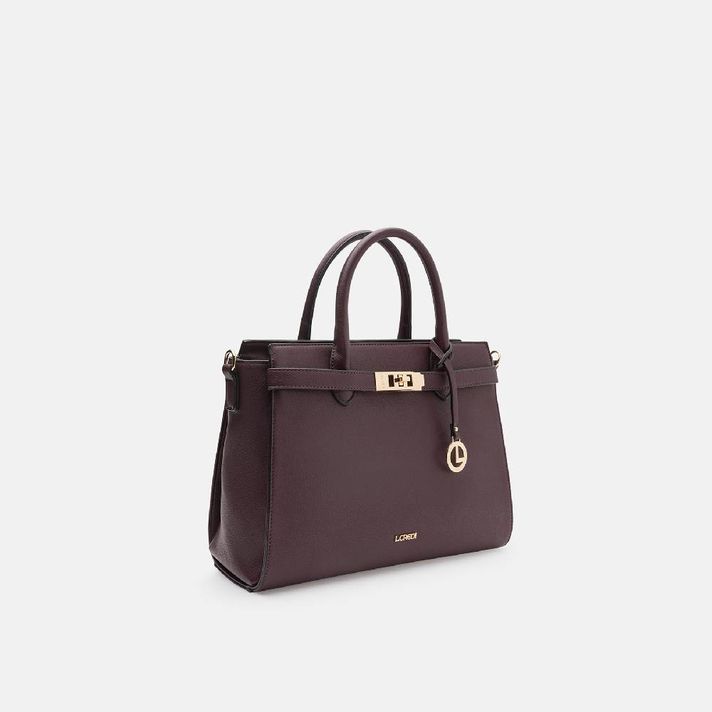 L. Credi Konstanze Henkeltasche dark plum Online