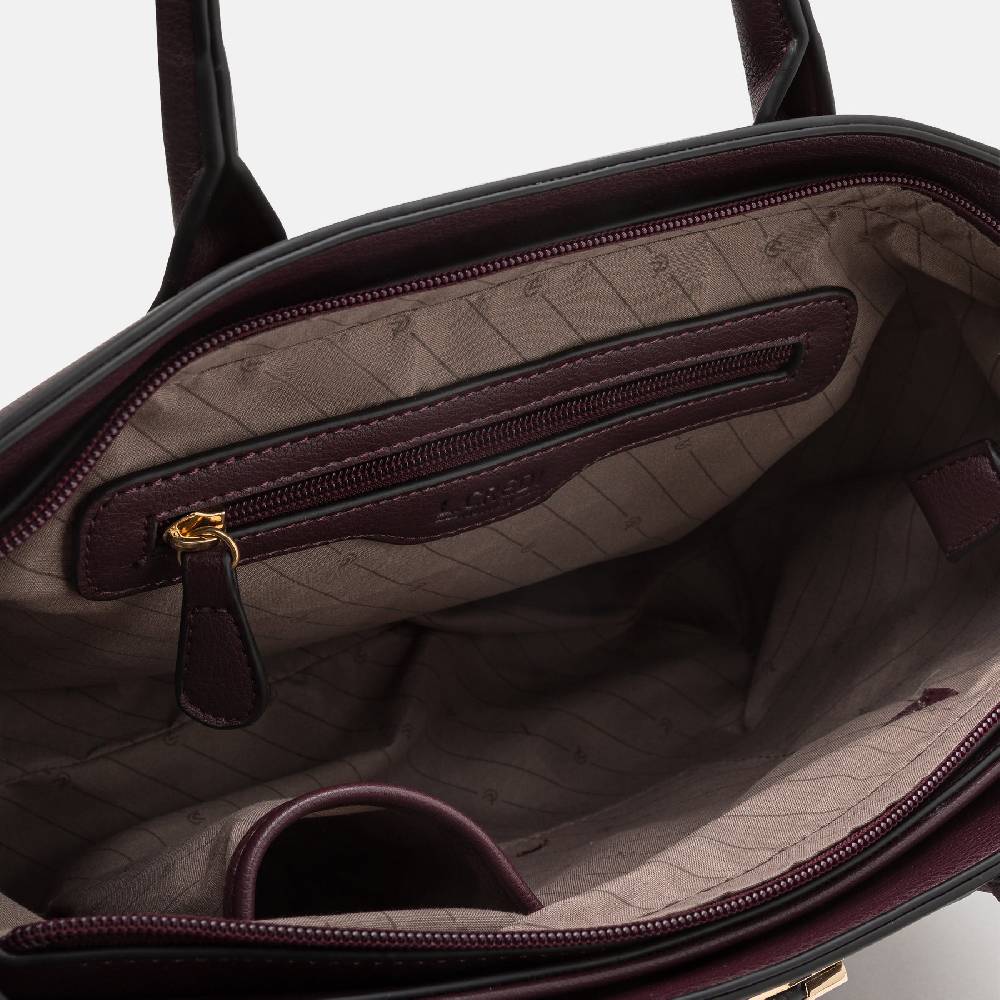 L. Credi Konstanze Henkeltasche dark plum Online