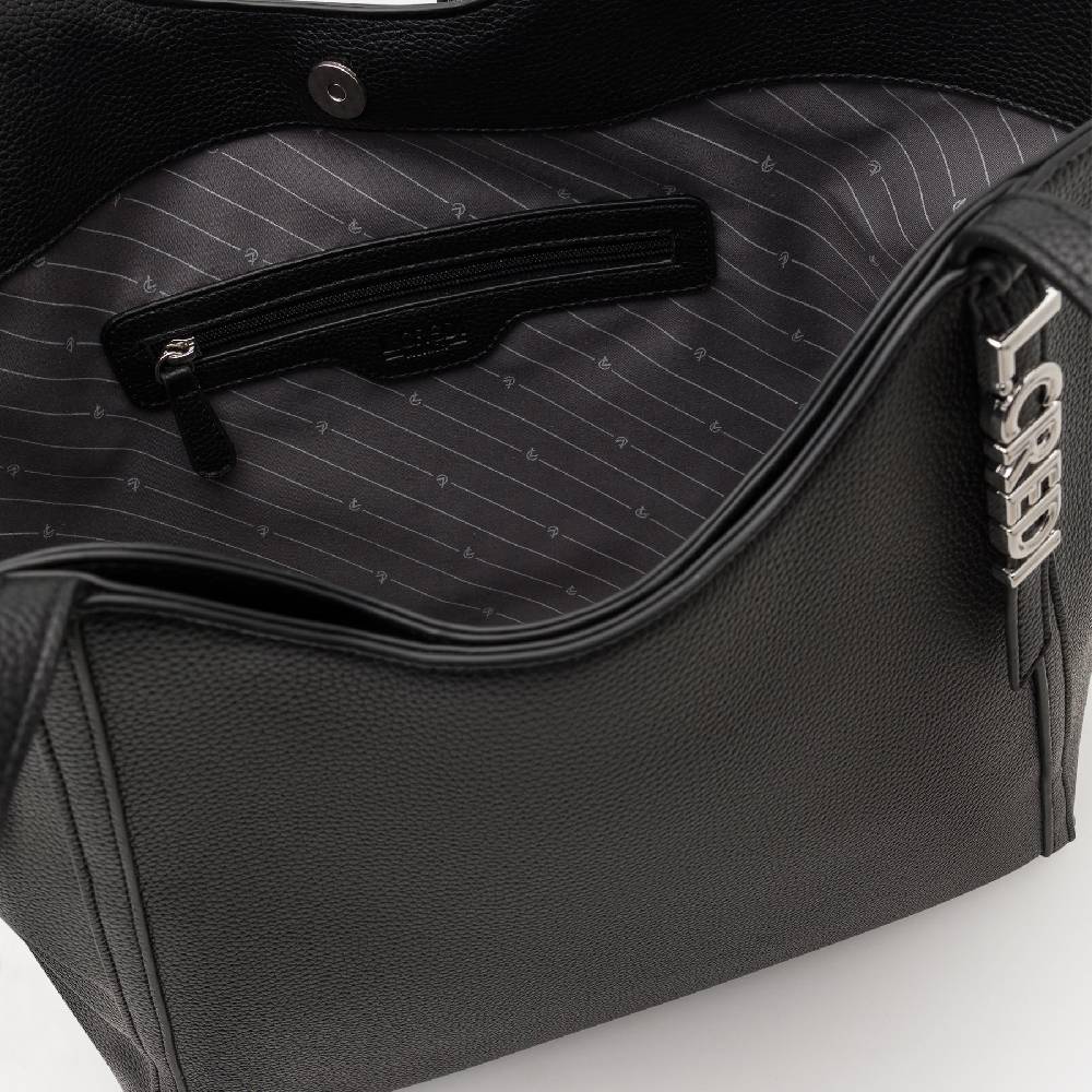 L. Credi Nanda Shopper schwarz Fabrikverkauf