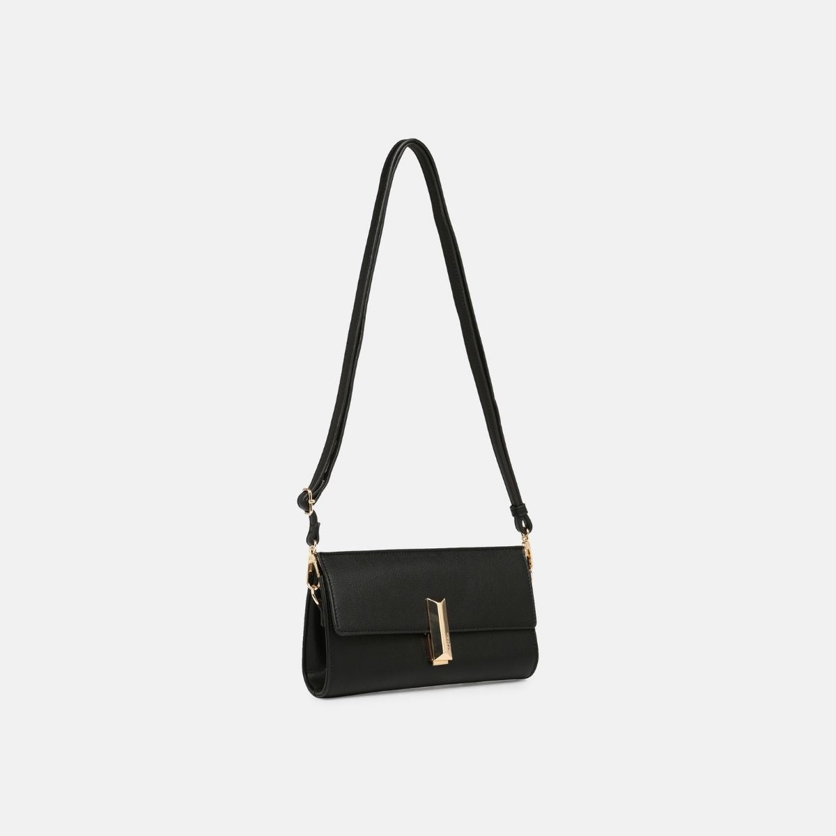 L. Credi Janna Clutch schwarz Rabatt