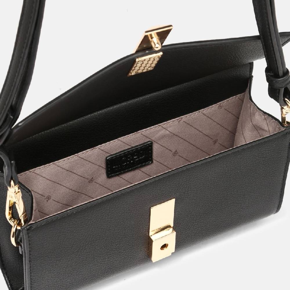 L. Credi Janna Clutch schwarz Rabatt