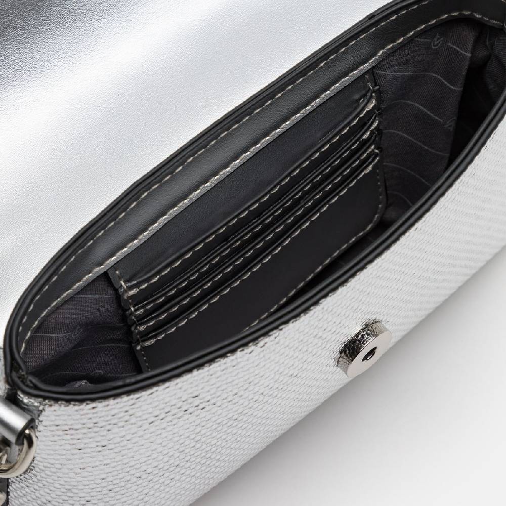 L. Credi Nadine Clutch silber Bis zu 50% Rabatt