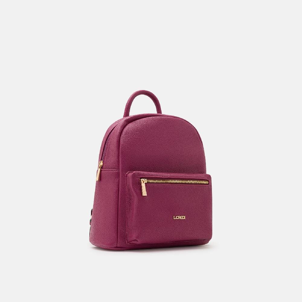 L. Credi Budapest Rucksack plum im Angebot