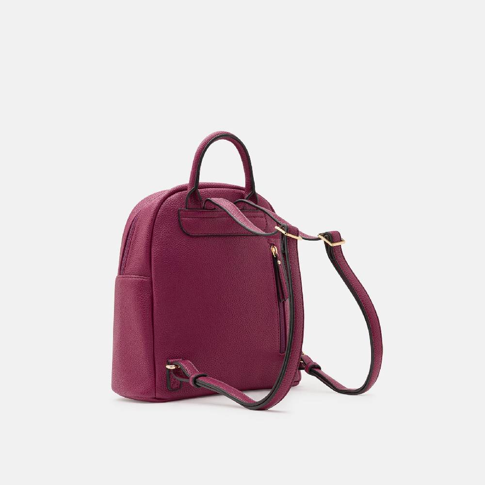 L. Credi Budapest Rucksack plum im Angebot