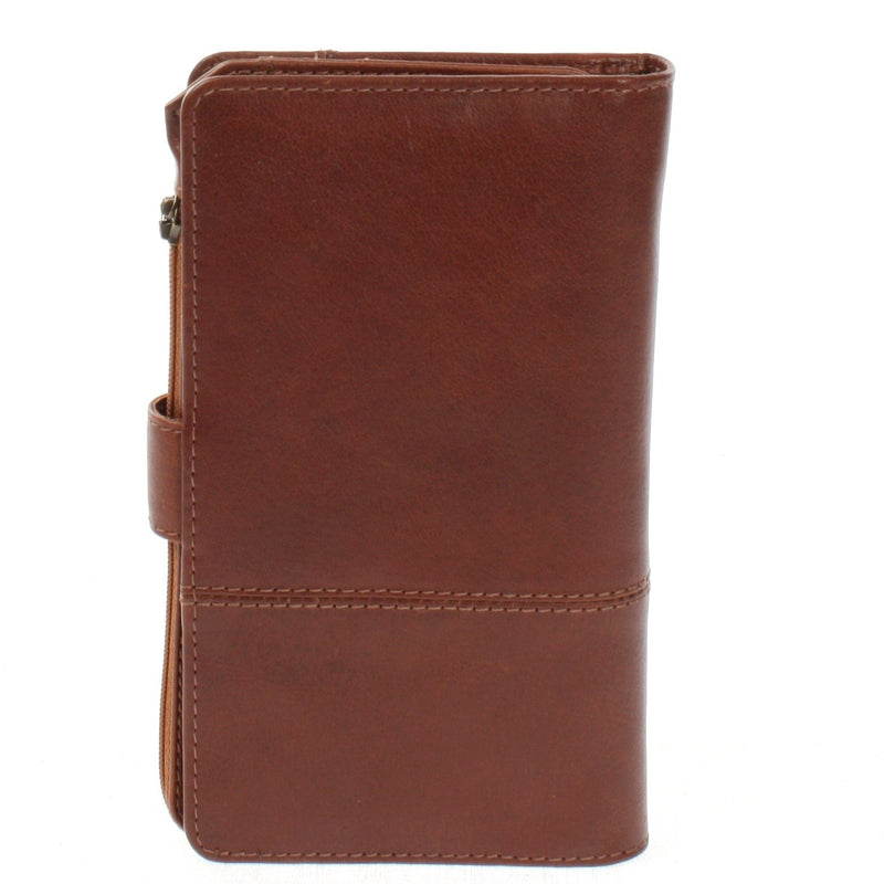 Leconi Geldbörse Damen Portemonnaie Leder braun LE9017 Osterangebot