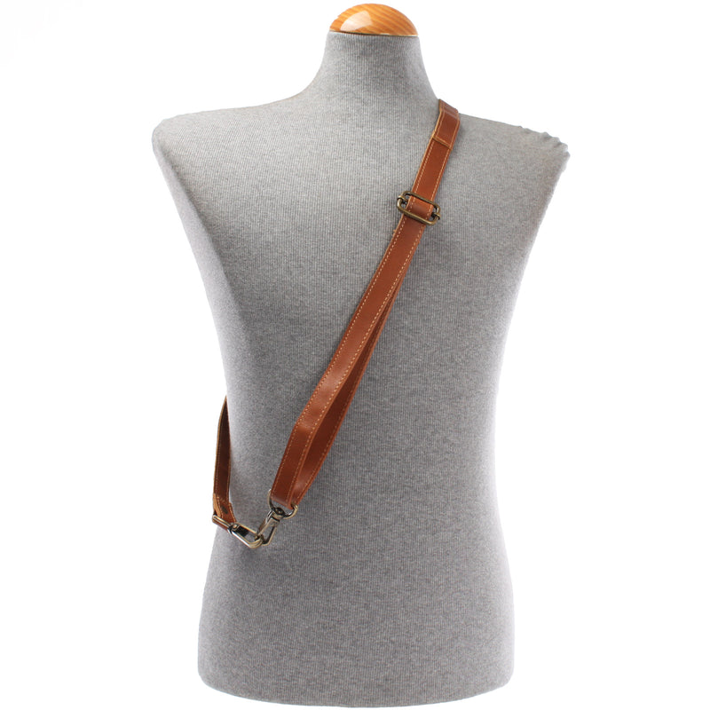 Leconi Trageriemen Leder cognac schmal 150cm LEC-R4 Top Angebot