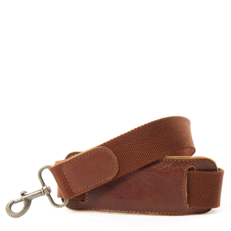 Leconi Trageriemen Baumwolle Leder 150cm braun LEC-R6 Online Outlet