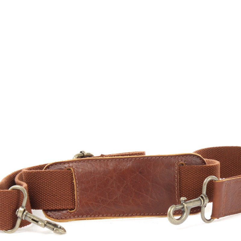 Leconi Trageriemen Baumwolle Leder 150cm braun LEC-R6 Online Outlet