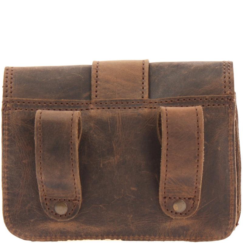 Leconi Gürteltasche Bauchtasche Hüfttasche Damen Herren Leder schlamm LE9005 Kauf eins, bekomm eins gratis