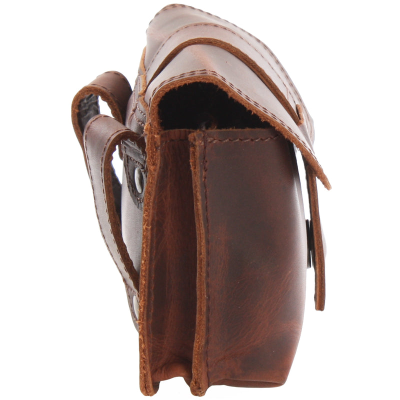 Leconi Gürteltasche Bauchtasche Hüfttasche Damen Herren Rindsleder braun LE9005 Begrenzte Freigabe