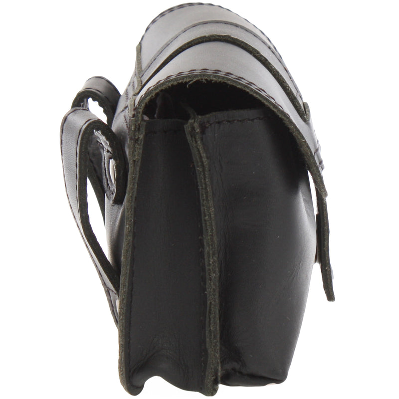 Leconi Gürteltasche Bauchtasche Hüfttasche Damen Herren Leder schwarz LE9005 Neueste Stile