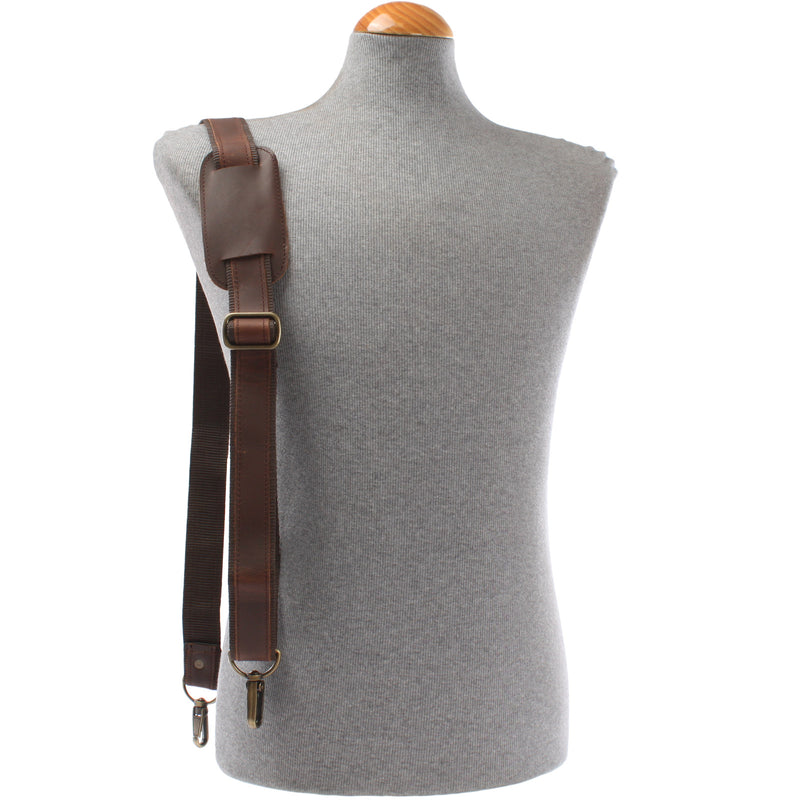 Leconi Trageriemen Leder braun 115cm LEC-R1 Letzte 2 Tage