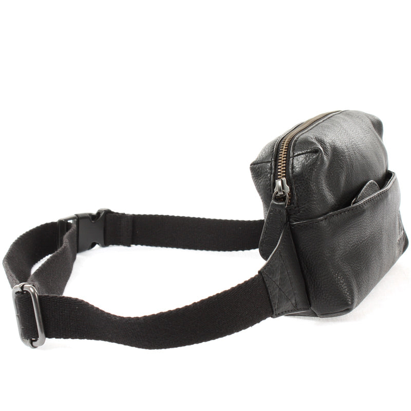 Leconi Gürteltasche Bauchtasche Hüfttasche Damen Herren Nappa Leder schwarz LE9029 Zeitbegrenzte Promotion