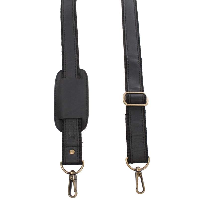 Leconi Trageriemen Leder schwarz 115cm LEC-R1 Bis zu 60% Rabatt