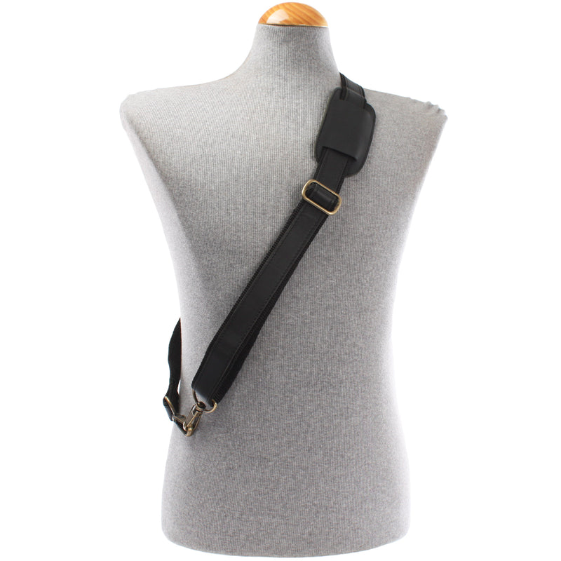 Leconi Trageriemen Leder schwarz 115cm LEC-R1 Bis zu 60% Rabatt