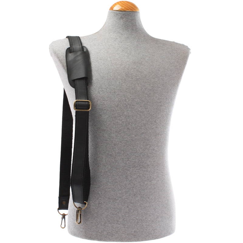 Leconi Trageriemen Leder schwarz 115cm LEC-R1 Bis zu 60% Rabatt