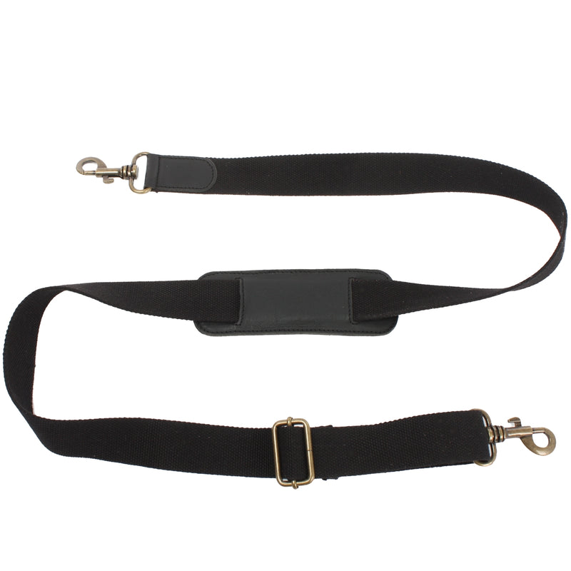 Leconi Trageriemen Baumwolle Leder 150cm schwarz LEC-R6 Bis zu 65% Rabatt