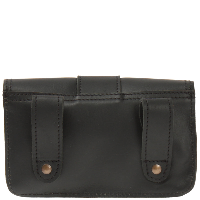 Leconi große Gürteltasche Bauchtasche Hüfttasche Damen Herren Rindsleder schwarz LE9030 50% Rabatt mit kostenlosem Versand