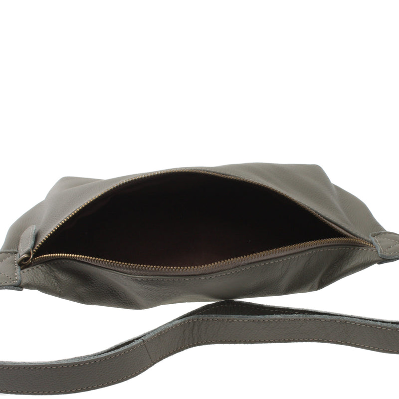 Leconi große Bauchtasche Umhängetasche Crossbody Ledertasche Leder oliv LE3088 Angebote