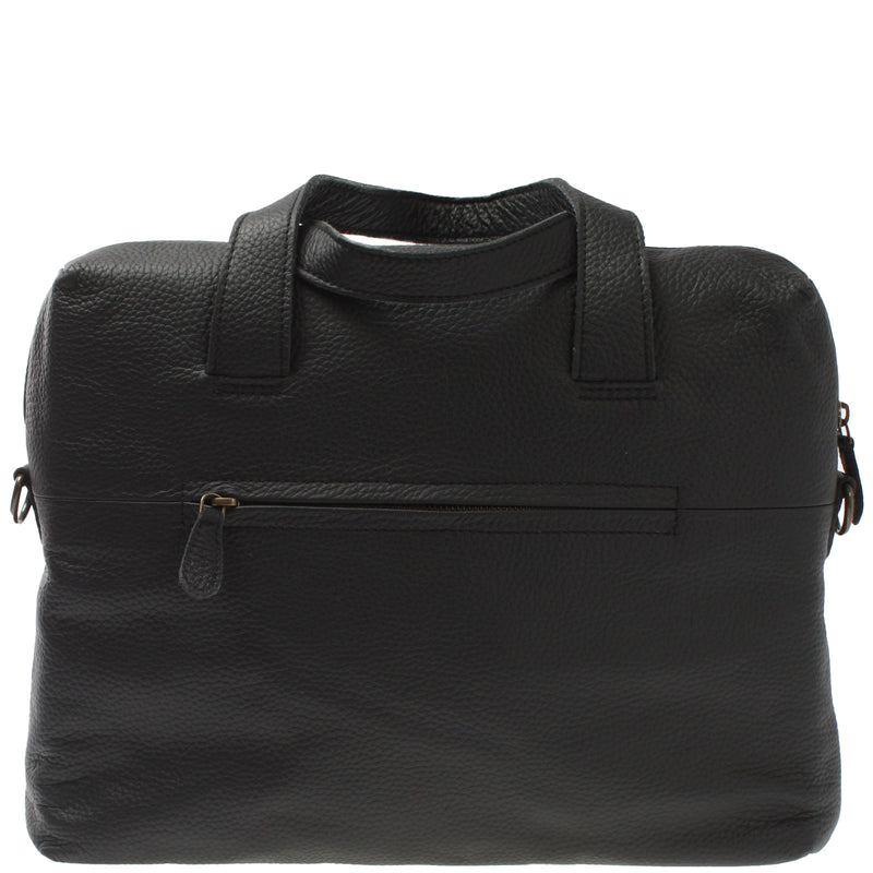Leconi Schultertasche Henkeltasche Shopper DIN A4 Handtasche Damen Leder schwarz LE0059 Meist gekauft