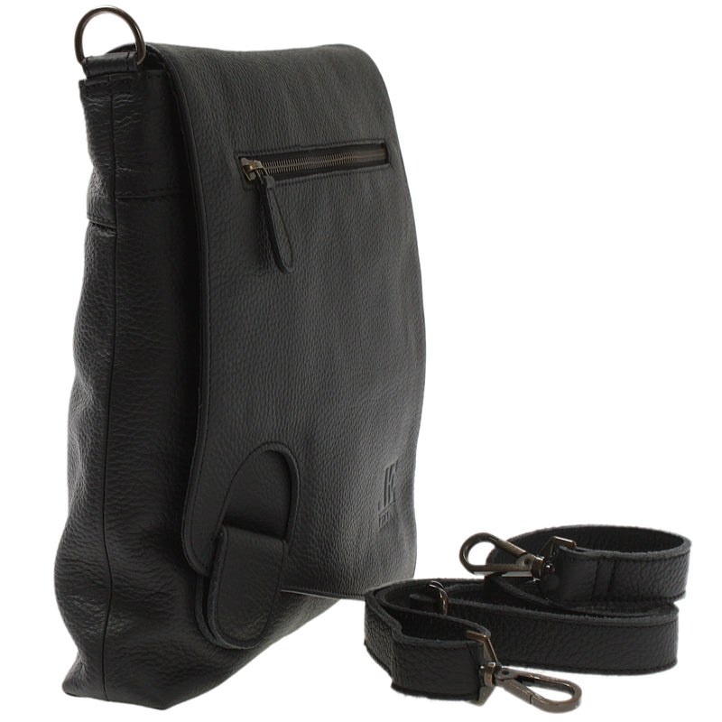 Leconi Umhängetasche Ledertasche Damen Schultertasche Leder schwarz LE3073 Limitierter Zeitrabatt